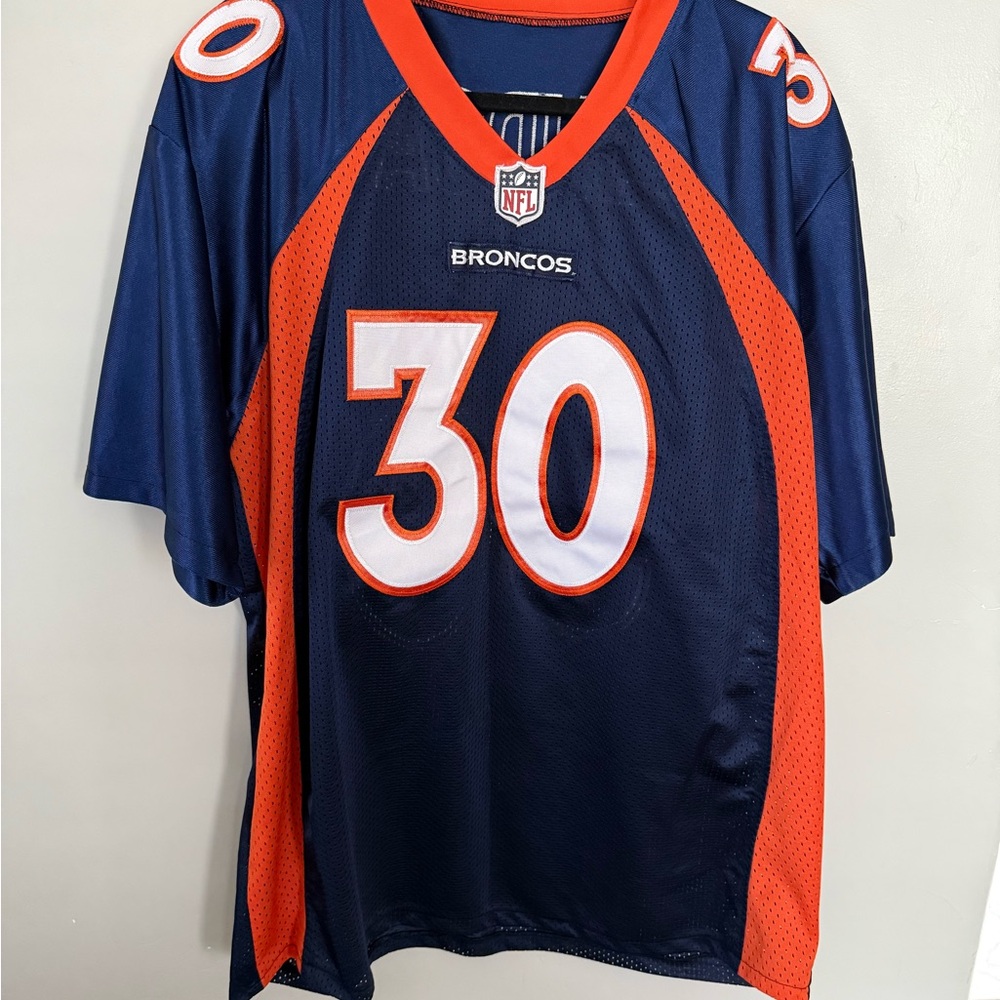 NFL Broncos Navy and Orange Jersey